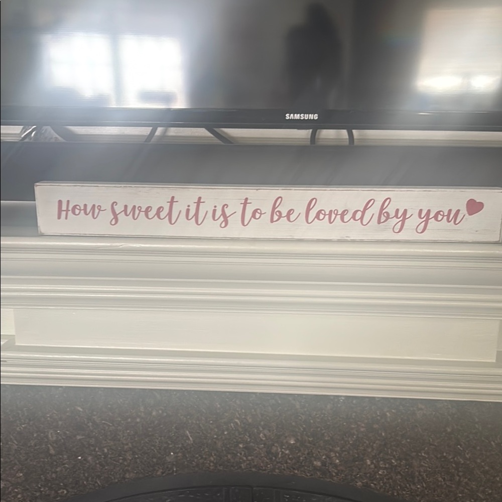 Romantic Pink Script Art & Decals Wall Decor
